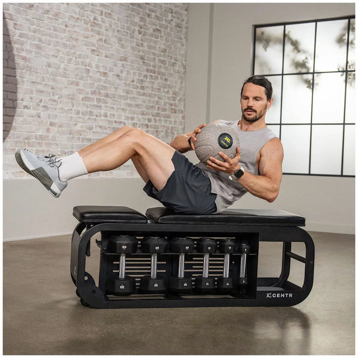 Centr Fusion Bench with Weight Storage