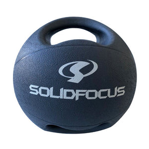 HyperFX 10kg Medicine Ball - Double Grip - Gray