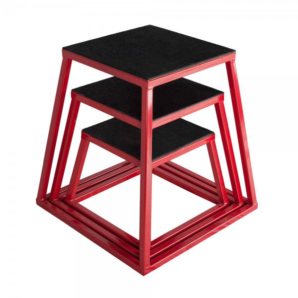 Plyo Box Set of 3 - red frame 30,45,60