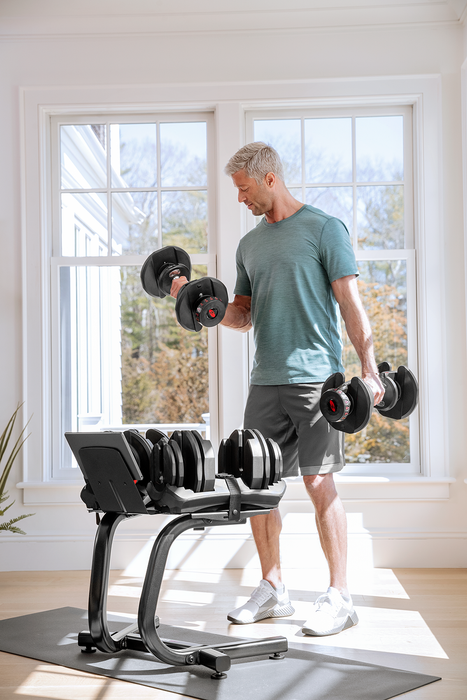 Bowflex Selecttech 552i Dumbbell Stand with Media Rack