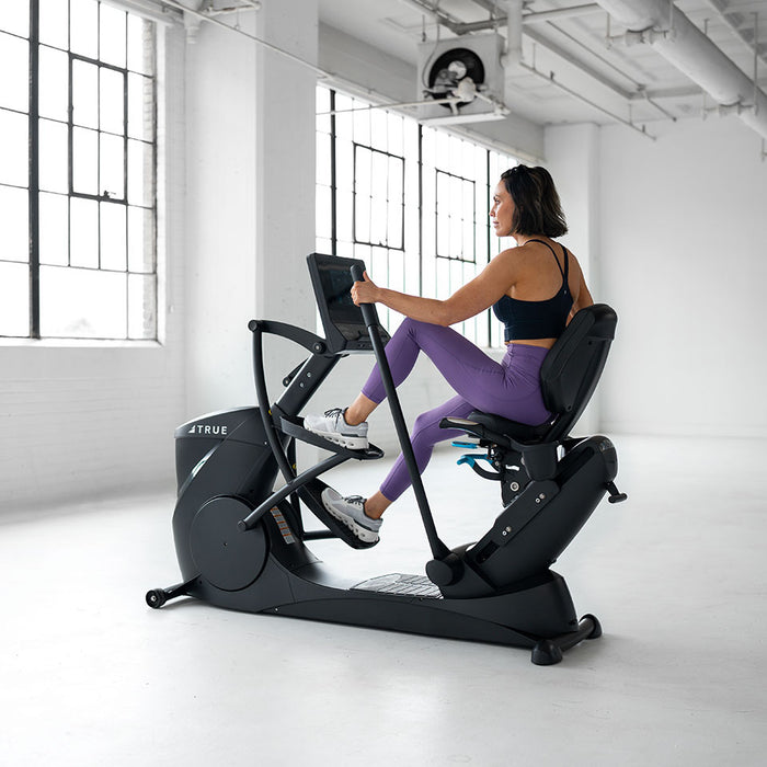True Fitness Gravity Recumbent Elliptical with Unite 22 Console