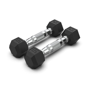 Torque Dumbbell, Rubber Hexagon - 1 Kg