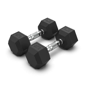 Torque Dumbbell, Rubber Hexagon - 8 Kg