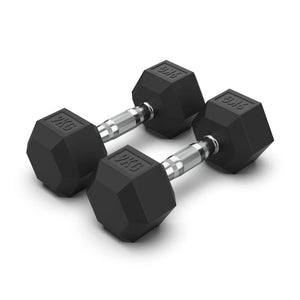 Torque Dumbbell, Rubber Hexagon - 9 Kg