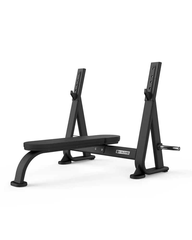 Skelcore Black Olympic Flat Bench