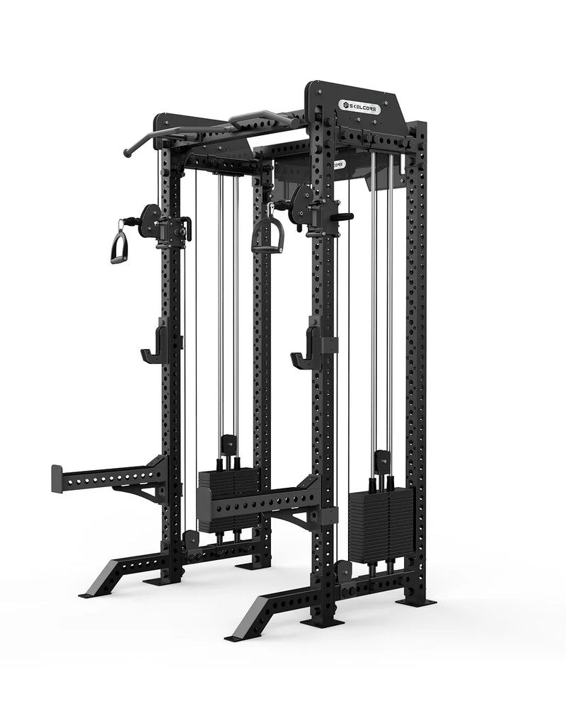 Skelcore Functional Half Rack With Weight Stack