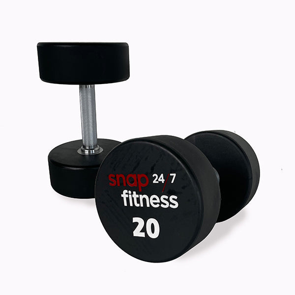 Snap Fitness 20kg Urethane Moulded DB - White Logo