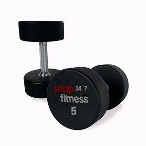 Snap Fitness 5kg Urethane Moulded DB - Gray Logo