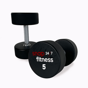 Snap Fitness 5kg Urethane Moulded DB - White Logo