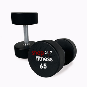 Snap Fitness 65kg Urethane Moulded DB - White Logo