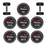 Snap CPU Urethane Dumbbell Set 10-25kg dble 12.5,15,17.5 10p