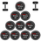 Snap CPU Urethane Dumbbell Set 27.5kg-50kg (10 pairs - 1ea)