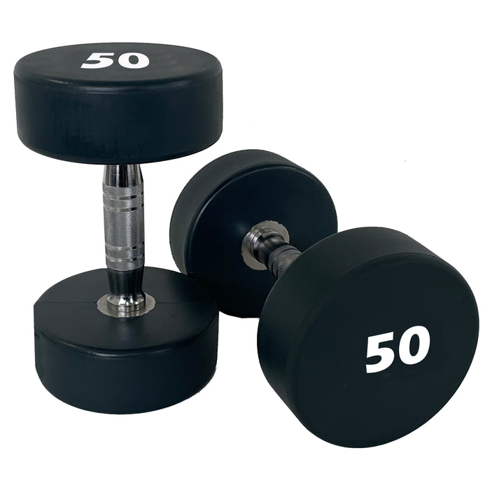 50kg Urethane Moulded Dumbbell - Gray